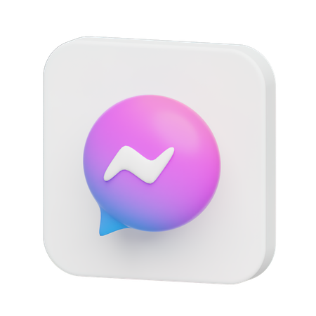 Free Facebook Messenger  3D Logo