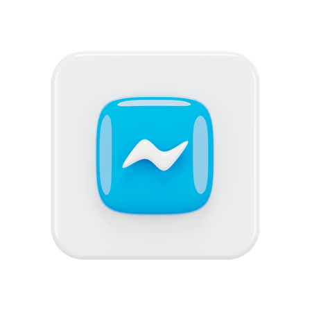 Free Facebook Messenger  3D Icon
