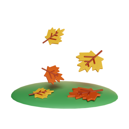 Free Falling Leaf  3D Icon