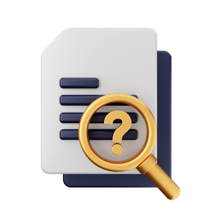 Free Faq File  3D Icon