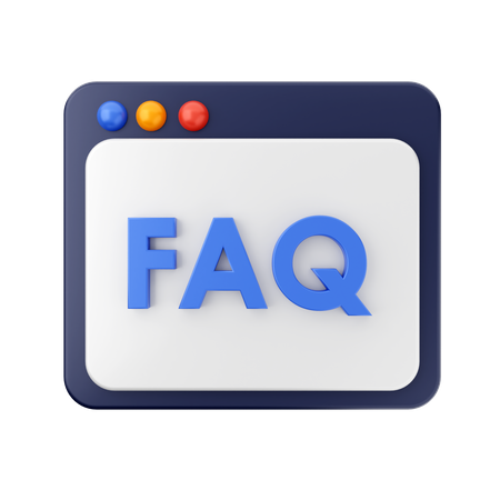 Free FAQ sur le Web  3D Icon