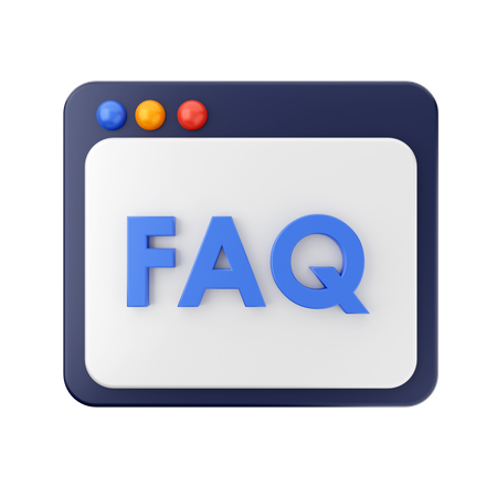 Free Faq Web  3D Icon