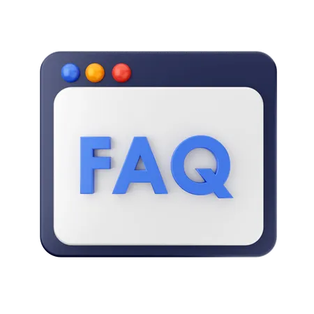 Free Faq Web  3D Icon