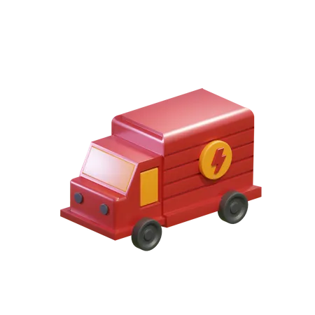 Free 3 D Icon Of Truck With Fast Delivery 3D Icon