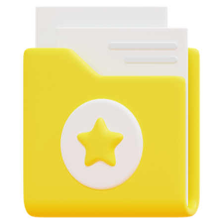 Free Favorite Folder  3D Icon