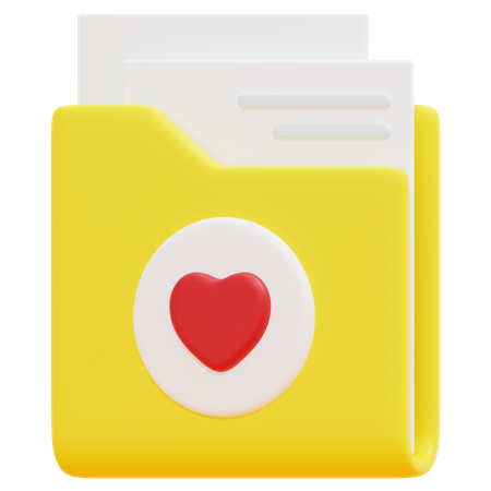 Free Favorite Folder  3D Icon