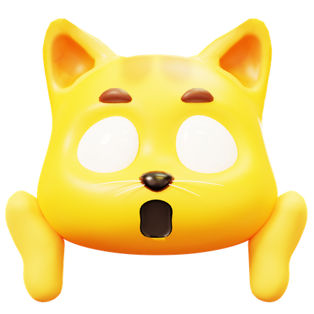 Free Fear Cat  3D Icon