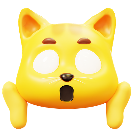 Free Fear Cat  3D Icon