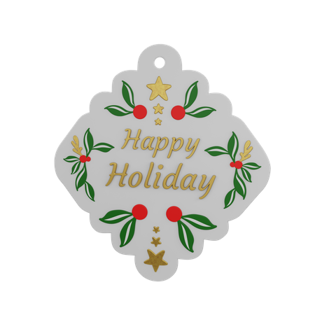 Free Felices fiestas  3D Sticker