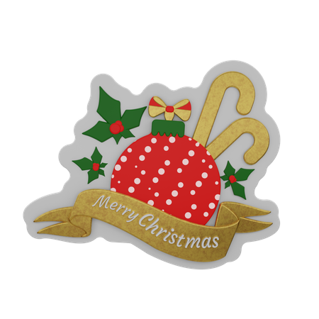 Free Feliz navidad  3D Sticker