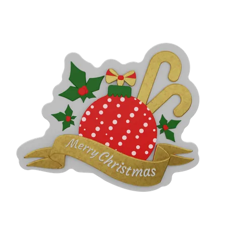 Free Feliz navidad  3D Sticker