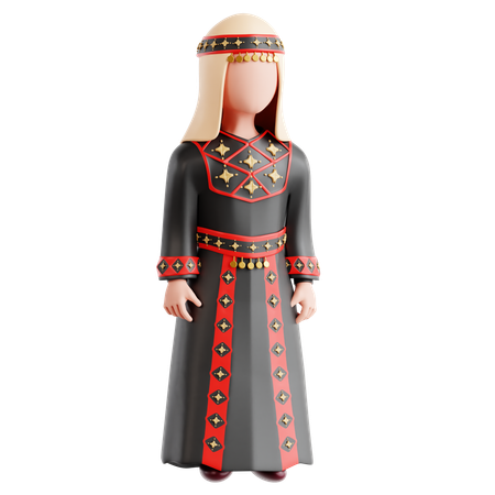 Free Femme palestinienne  3D Icon
