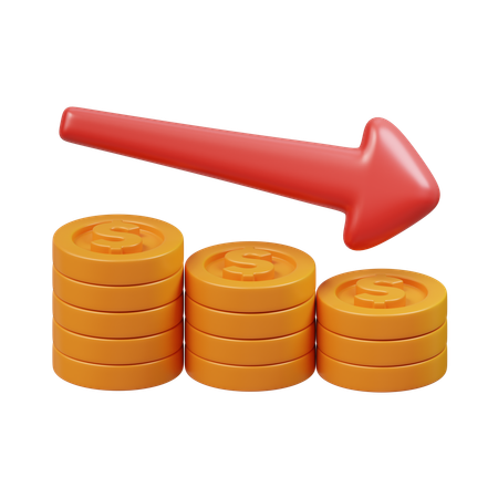 Free Fianncial Loss  3D Icon
