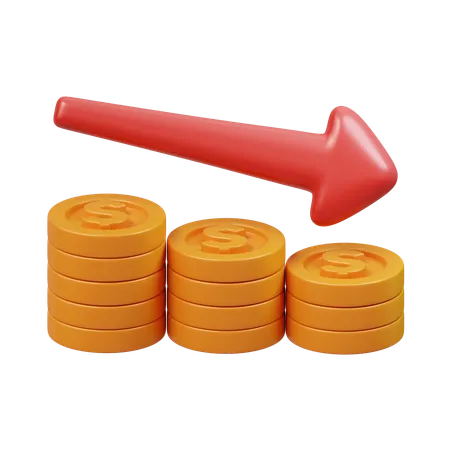Free Fianncial Loss  3D Icon