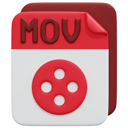 Free Fichier mov  3D Icon