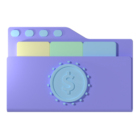 Free Finance File  3D Icon