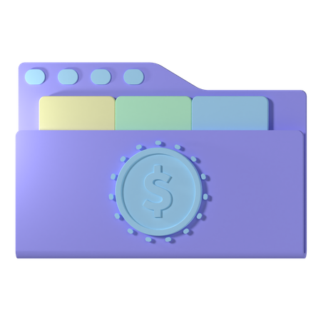 Free Finance File 3D Icon
