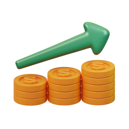 Free Financial Growth  3D Icon