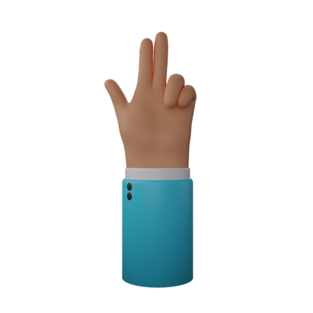 Free Finger Gun 3D Illustration