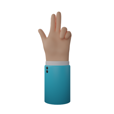 Free Finger Gun  3D Illustration