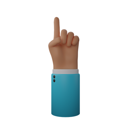 Free Finger up gesture  3D Icon