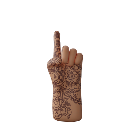 Free Finger up gesture  3D Icon