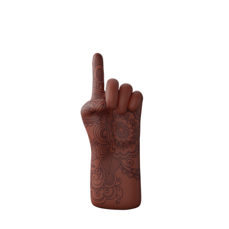 Free Finger up gesture  3D Icon