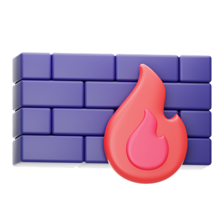 Free Firewall  3D Icon