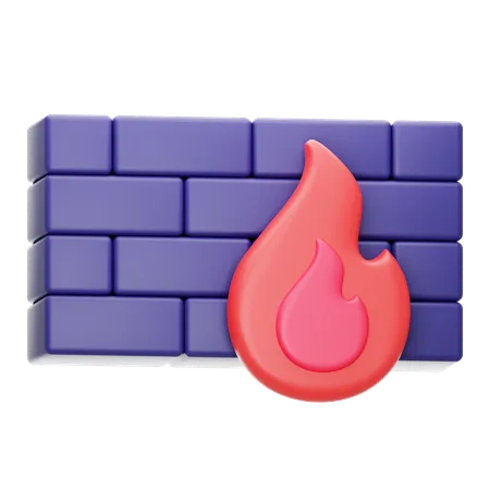 Free Firewall  3D Icon