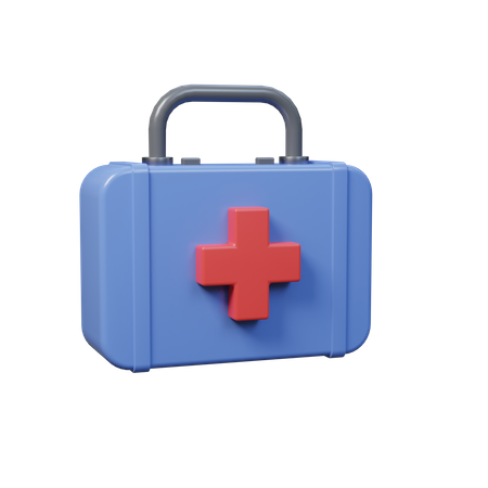 Free First Aid Bag  3D Icon