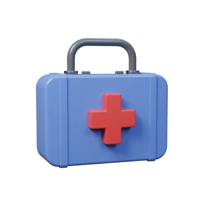 Free First Aid Bag  3D Icon