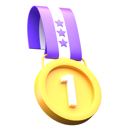 Free First Place Medal  3D Icon