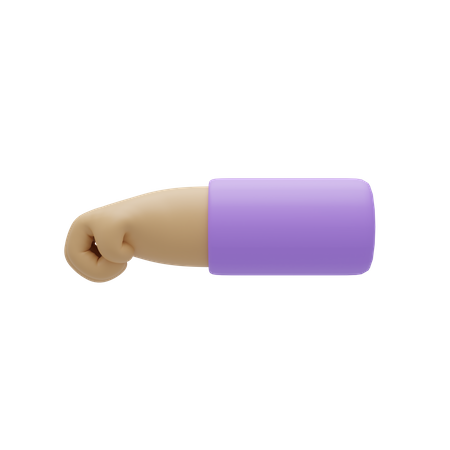 Free Fist Hand Gesture  3D Icon