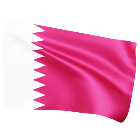 Free Flag of Bahrain  3D Icon