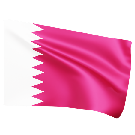 Free Flag of Bahrain  3D Icon