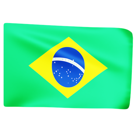 Free Flag of Brazil  3D Icon