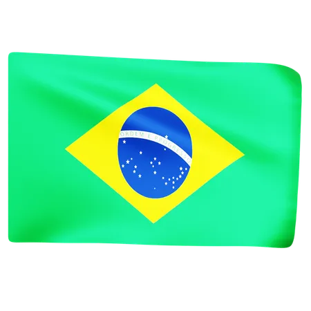 Free Flag of Brazil  3D Icon