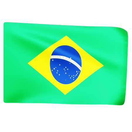 Free Flag of Brazil  3D Icon