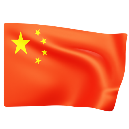 Free Flag of China  3D Icon