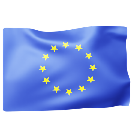 Free Flag of Europe  3D Icon