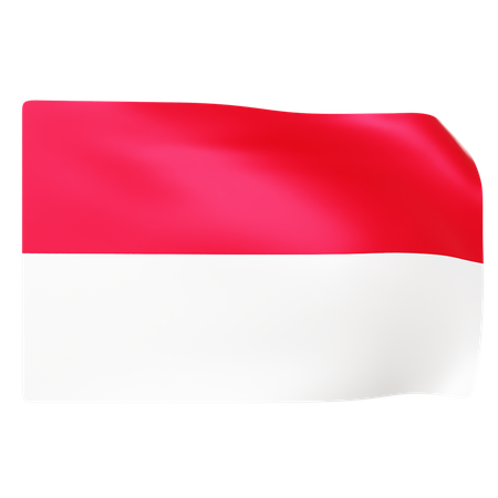 Free Flag of Indonesia  3D Icon