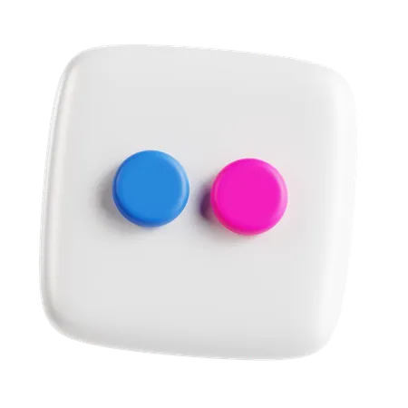 Free Flickr  3D Icon