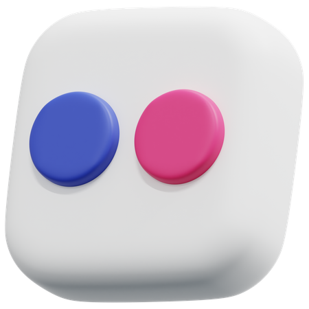 Free Flickr  3D Icon