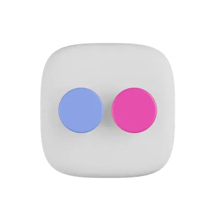 Free Flickr  3D Icon