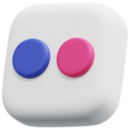Free Flickr  3D Icon