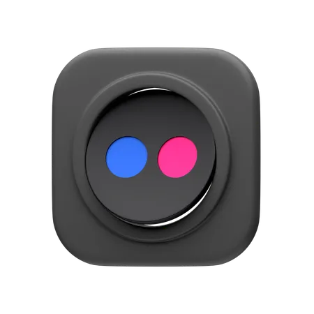 Free Flickr  3D Icon