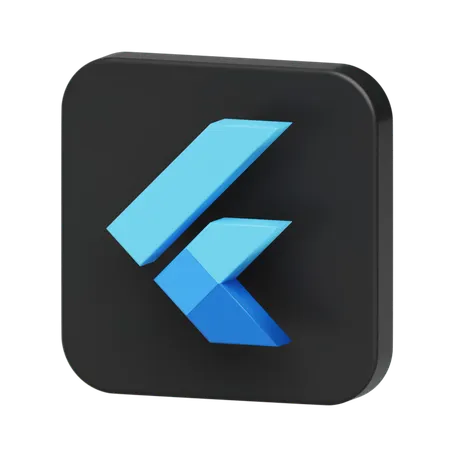 Free Flutter Logo  3D Illustration