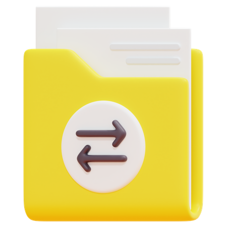Free Folder Transfer  3D Icon