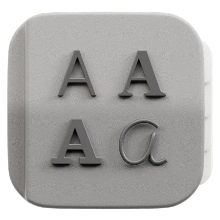 Free Font  3D Icon