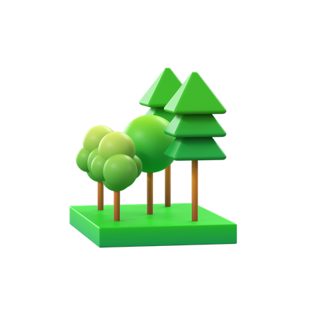 Free Forest  3D Icon